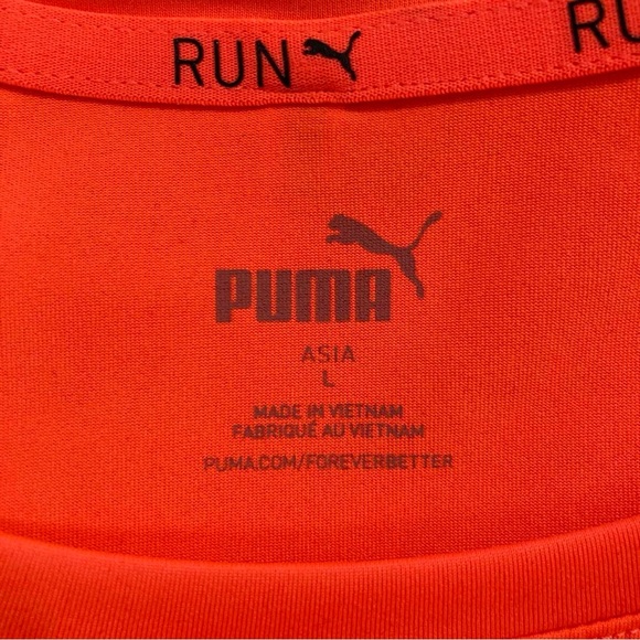 Puma Bright Red Sports Crop Top NWOT - Picture 7 of 7